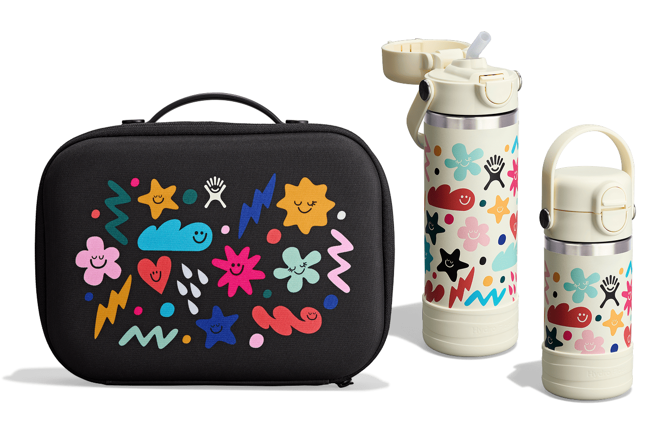 Daydream collection bottles and lunch gear