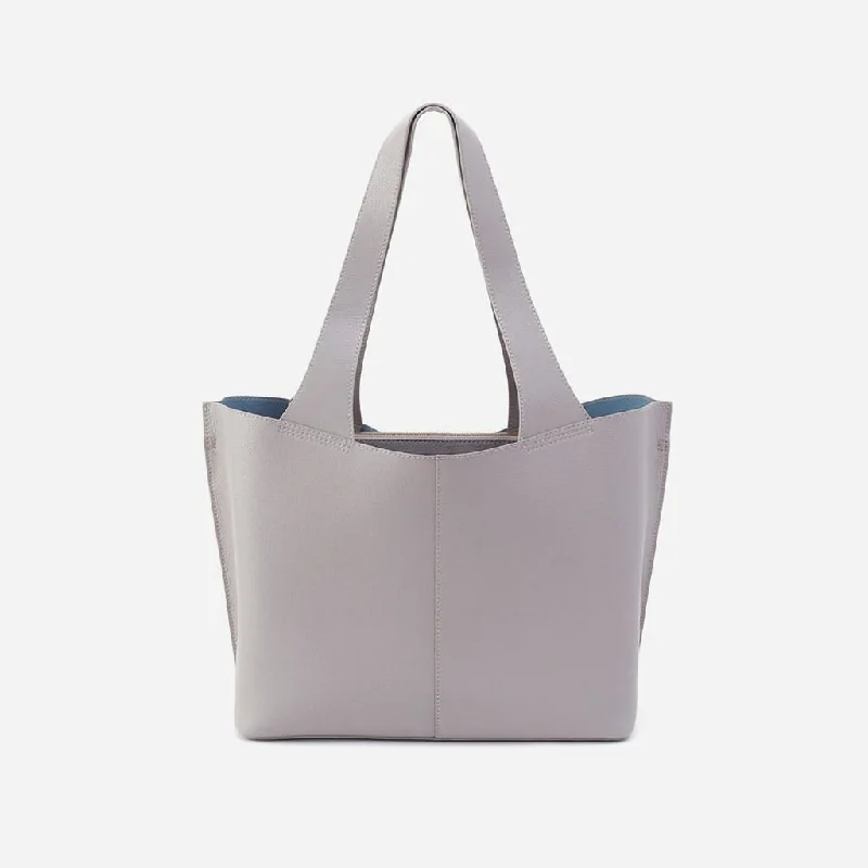 Hobo : Vida Tote in Micro Pebbled Leather - Morning Dove Grey