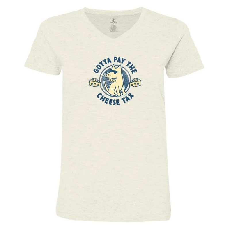 Cheese Tax - Ladies T-Shirt V-Neck