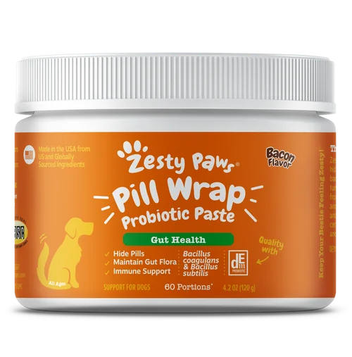 Zesty Paws Pill Wrap Probiotic Paste for Dogs