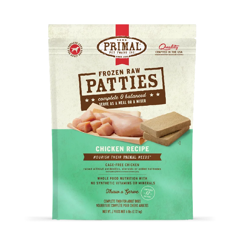 Frozen Raw Patties Dog Food <br> Chicken Recipe