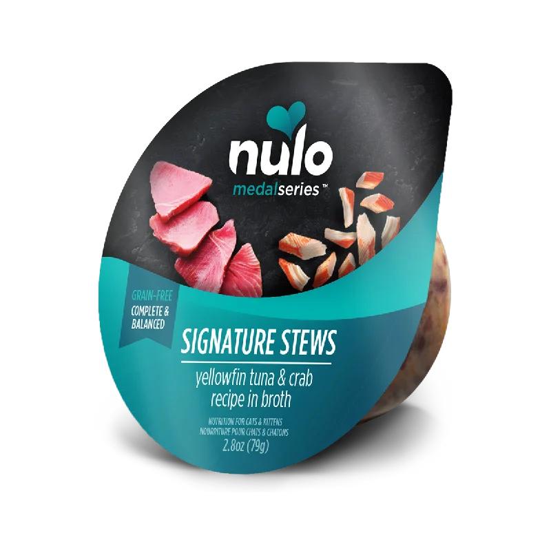 Nulo Medalseries Signature Stews Cat & Kitten Yellowfin Tuna & Crab Recipe in Broth