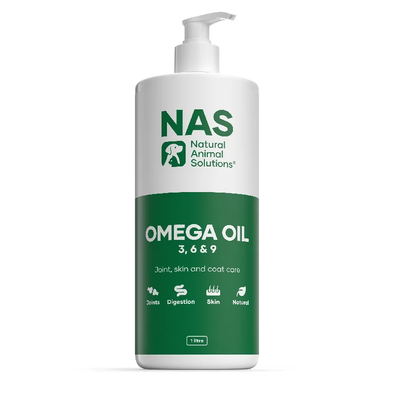 Natural Animal Solutions Omega Oil Supplement for Dogs and Horses 1L^^^