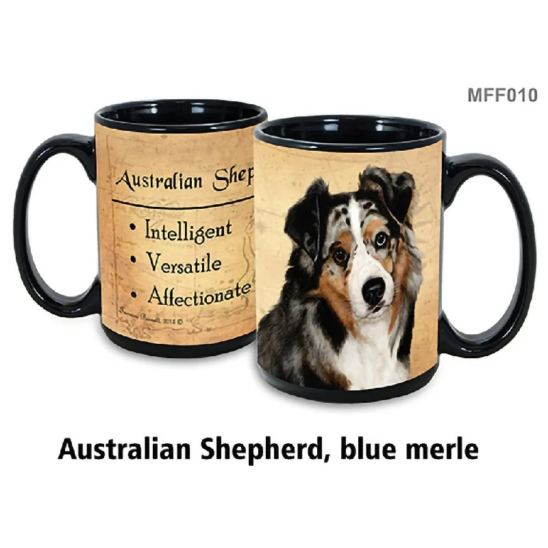 Pet Gift USA : Australian Shepherd - Blue Merle - My Faithful Friends Mug 15oz