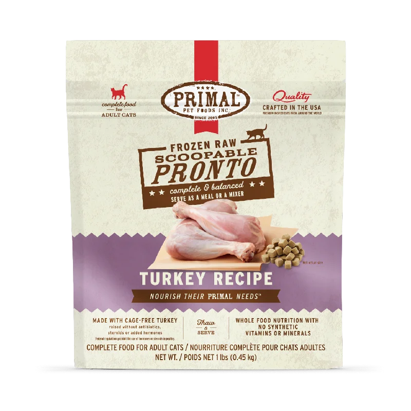 Frozen Raw Scoopable Pronto Cat Food <br> Turkey Recipe