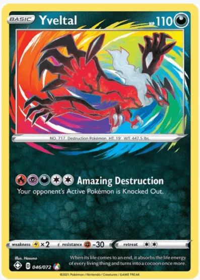 Yveltal Amazing Rare - Shining Fates #046/072