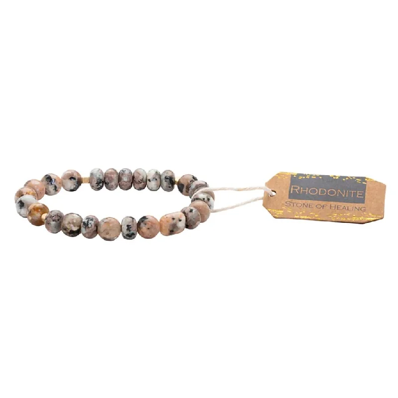 Scout Curated Wears : Stone Stack Bracelet Rhodonite - Stone of Healing