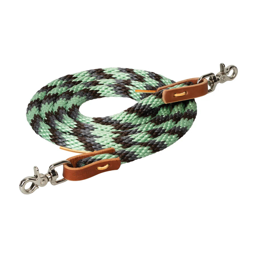 Weaver Poly Roper Reins with Scissor Snap 3/8" x 8'