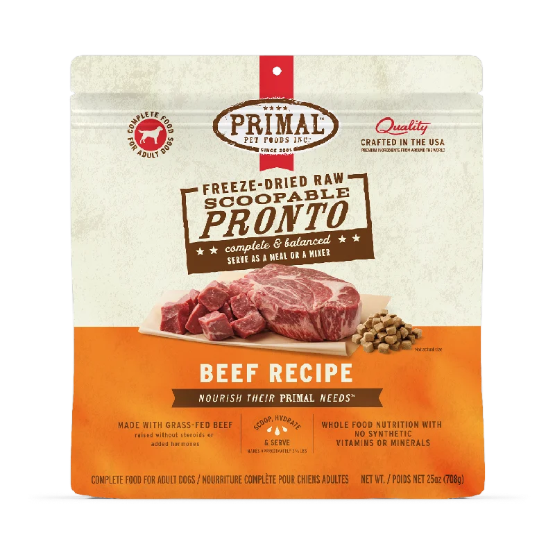 Freeze-Dried Raw Scoopable Pronto Dog Food <br> Beef Recipe