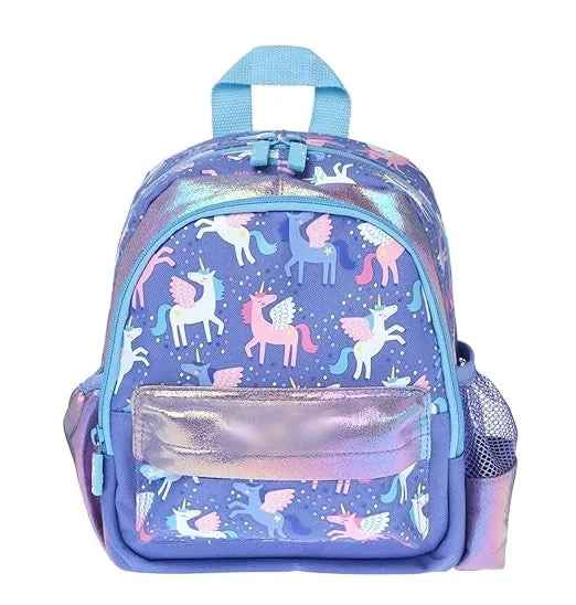 Unicorn Design Backpack with Front Pocket for Kids