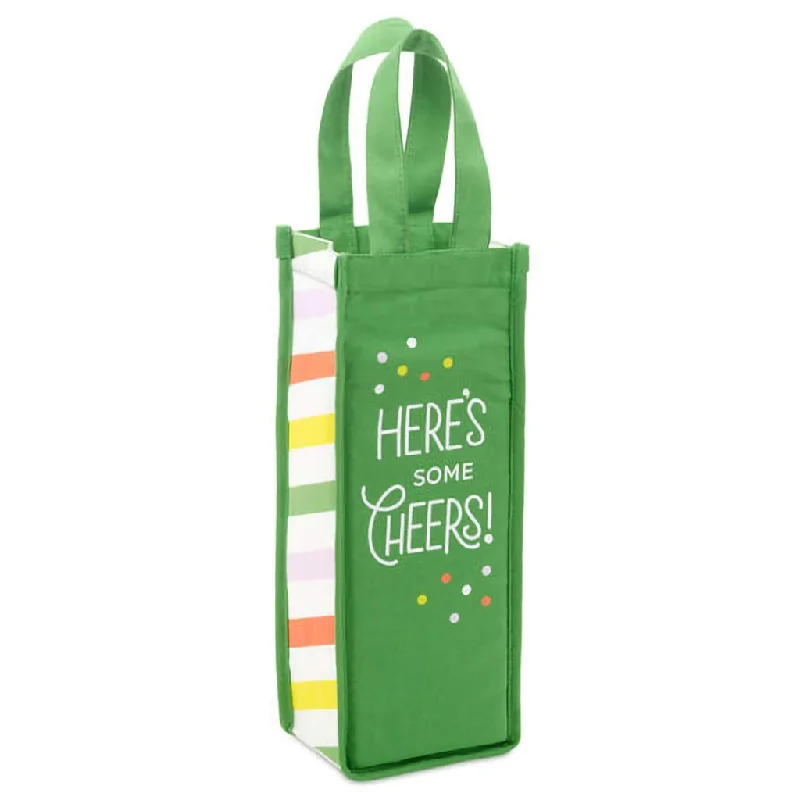 Hallmark : Here's Some Cheers Canvas Wine Bag