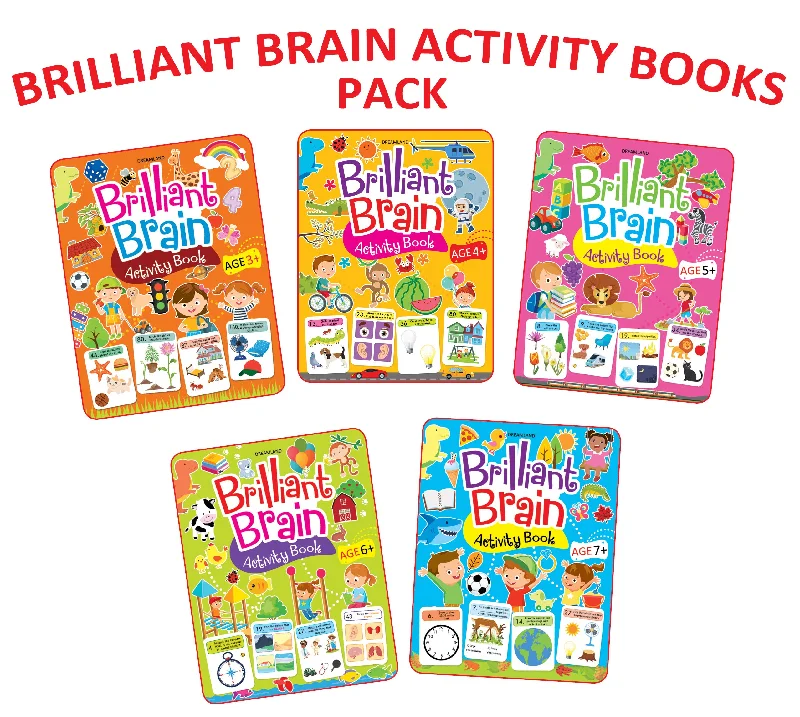 Brilliant Brain Activity Books (Pack of 5)