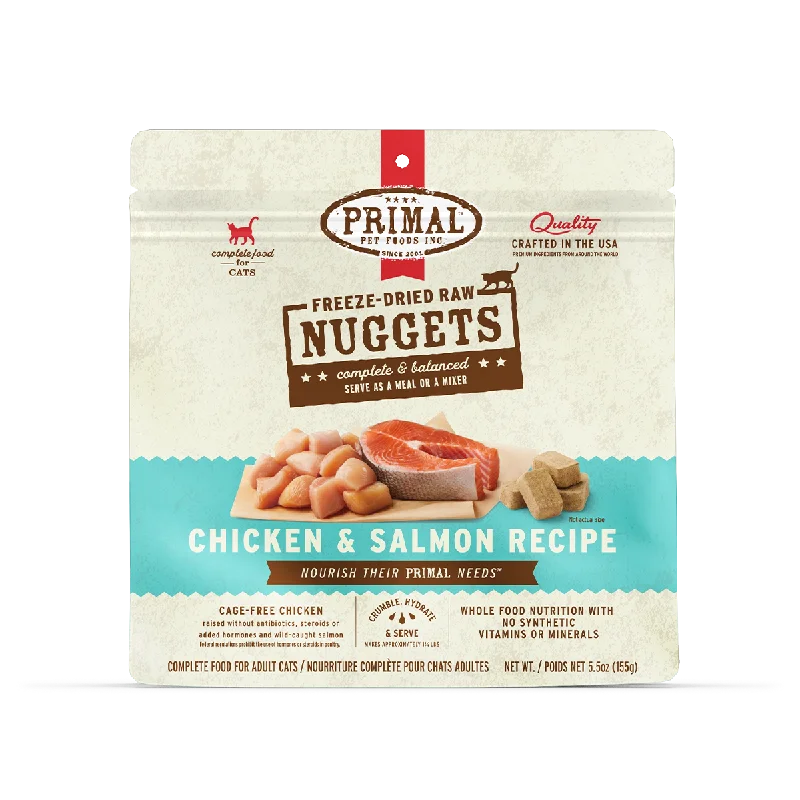 Freeze-Dried Raw Nuggets Cat Food <br> Chicken & Salmon Recipe