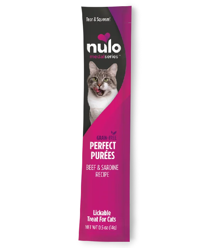 Nulo Medalseries Perfect Purée Beef & Sardine Recipe Cat Treat