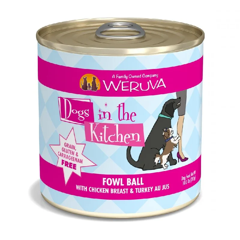 Weruva Dogs in the Kitchen Fowl Ball with Chicken & Turkey Au Jus Canned Dog Food