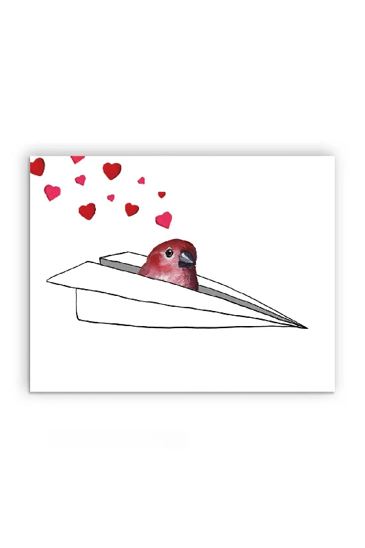 Valentine Airplane Greeting Card