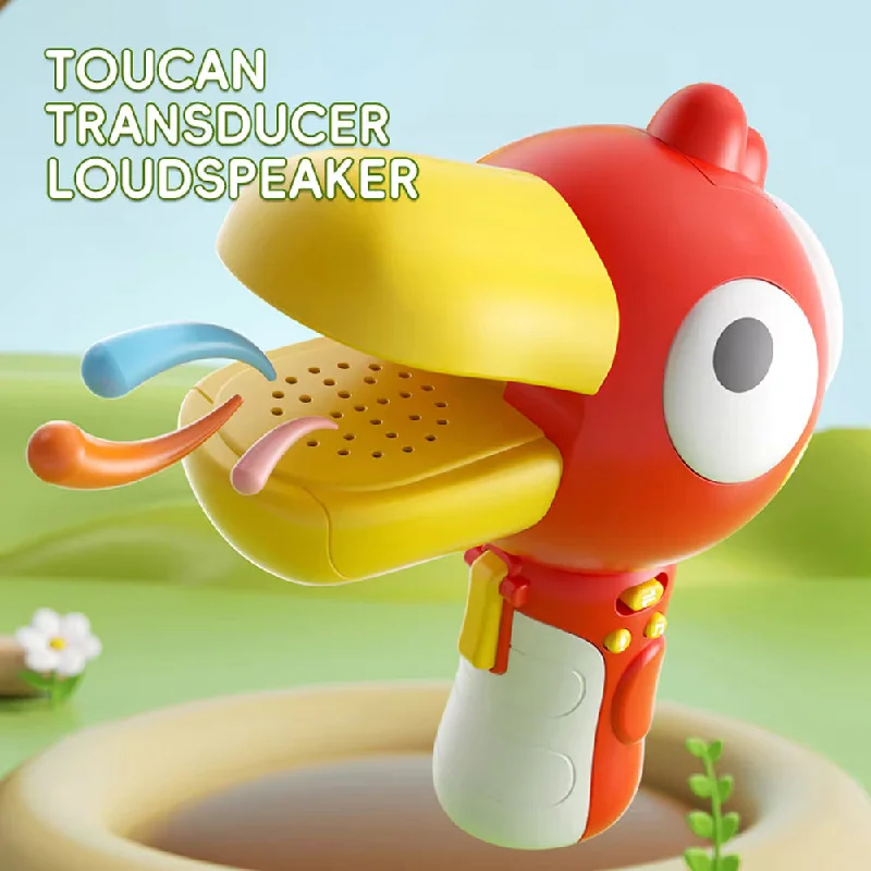 Toucan Bird Voice Changer Toy (Red)