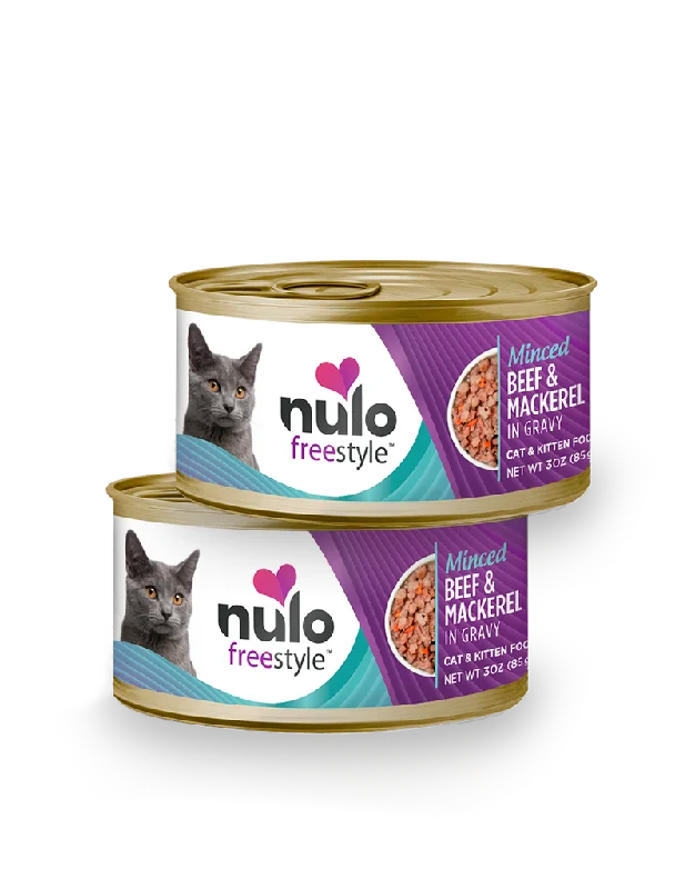 Nulo FreeStyle Minced Beef & Mackerel Recipe in Gravy Cat & Kitten Food