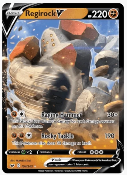 Regirock V - SWSH01: Sword & Shield Base Set  #104/202