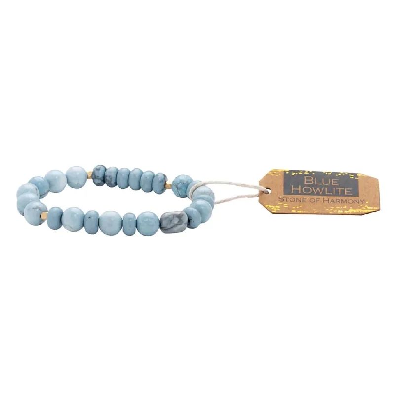 Scout Curated Wears : Stone Stack Bracelet Blue Howlite - Stone of Harmony