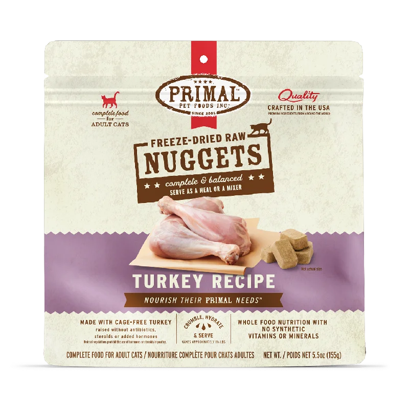 Freeze-Dried Raw Nuggets Cat Food <br> Turkey Recipe