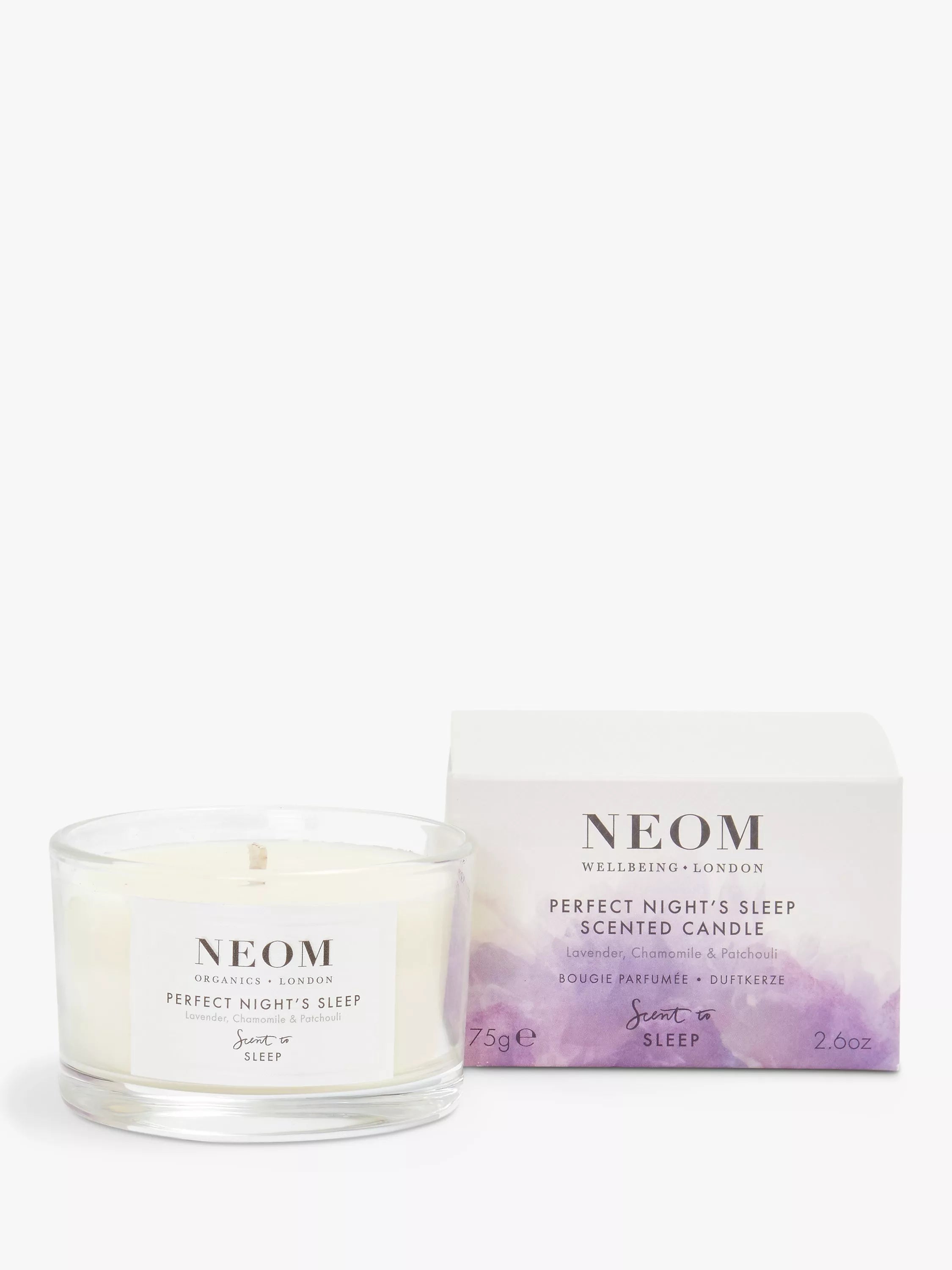 NEOM Wellbeing London Perfect Night's Sleep Travel Scented Candle