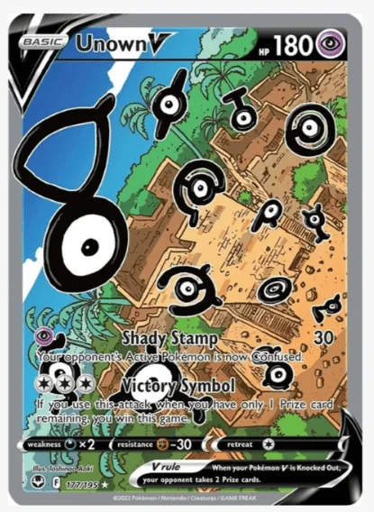 Unown V (Alternate Full Art) - Silver Tempest #177/195