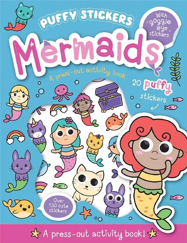 Mermaids Theme Puffy Sticker Activity Book