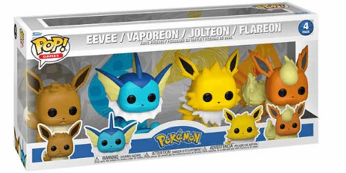 Funko POP 4-pack - Pokémon Eeveelutions