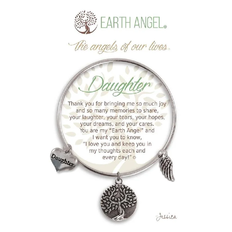 Earth Angel : Daughter Bracelet in Silver