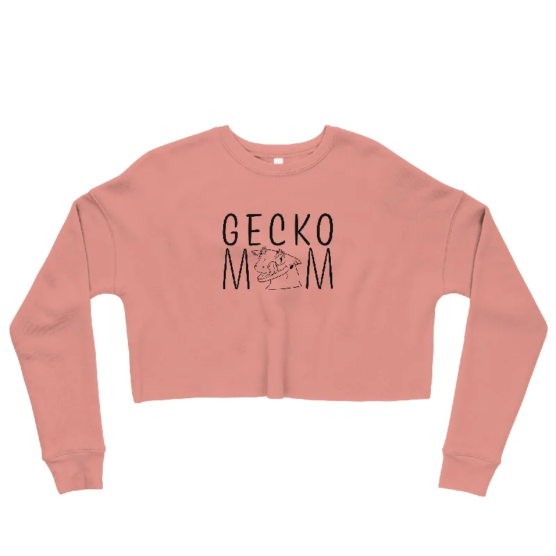 Crested Gecko Mom Crop Sweatshirt