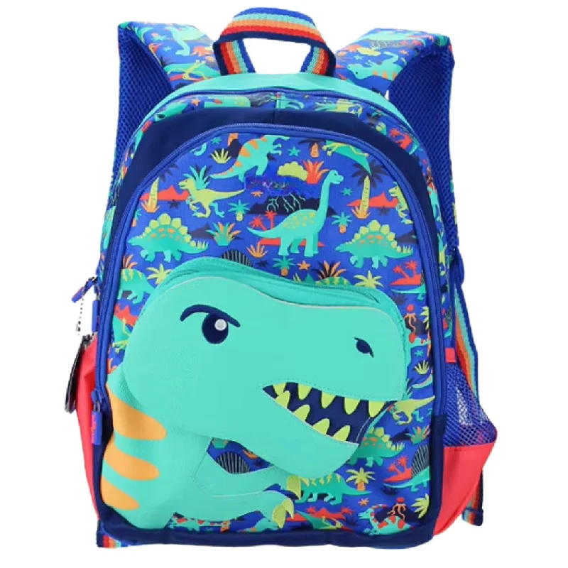 3D Design Backpack with Front Pocket for Kids (Dinosaur)