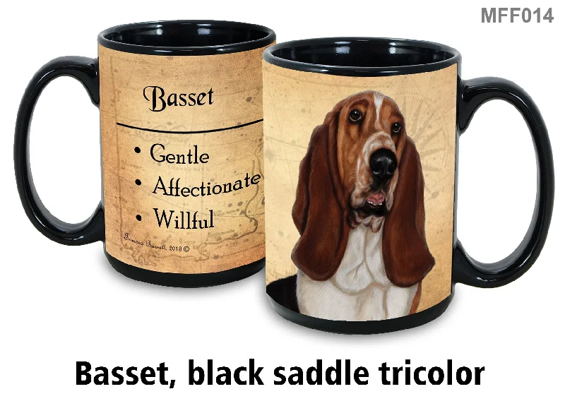 Pet Gift USA : Basset Brown - My Faithful Friends Mug 15oz