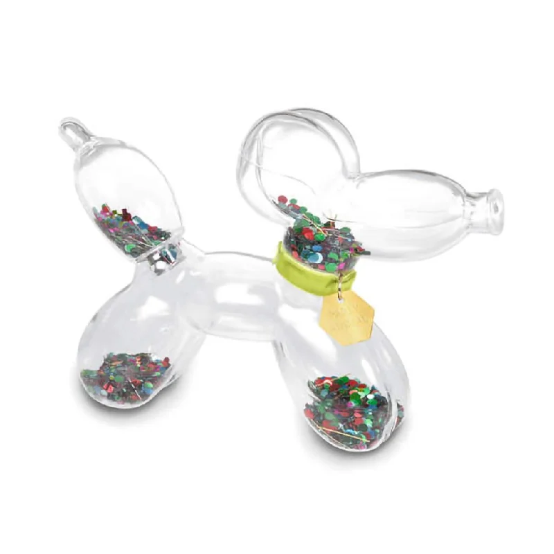 Hallmark : Confetti-Filled Glass Balloon Dog