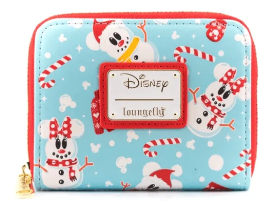 Loungefly - Mickey / Minnie Snowman Zip Around Wallet