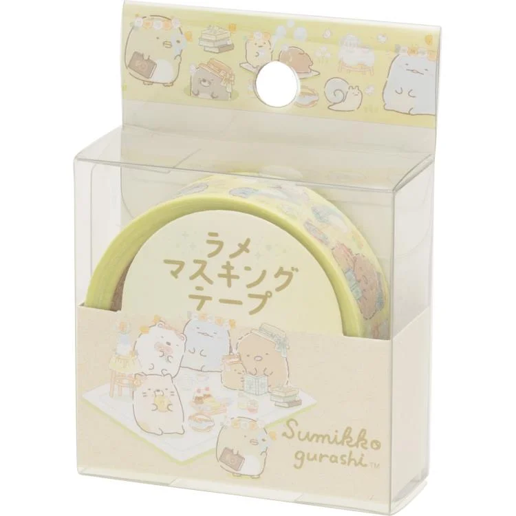 Cute Kawaii San-X Sumikko Gurashi Glitter Washi / Masking Deco Tape - C - for Scrapbooking Journal Planner Craft Agenda Schedule