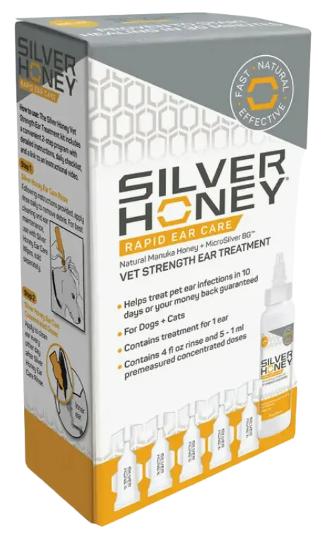 Absorbine Silver Honey™ Dog & Cat Rapid Ear Care Ear Treatment