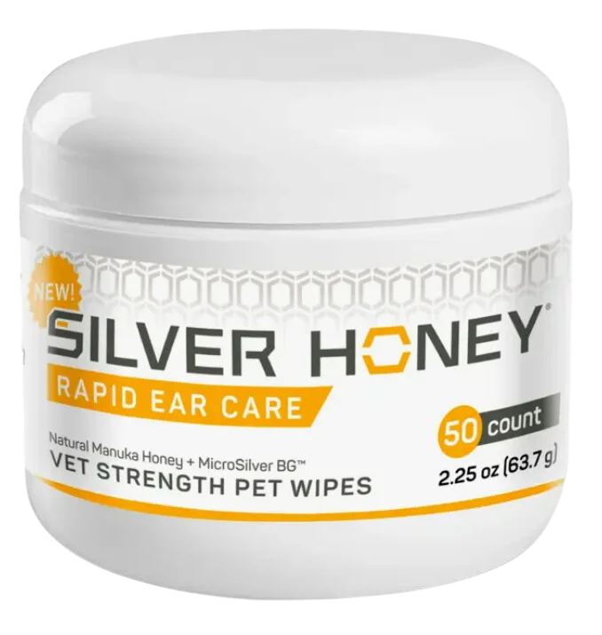 Absorbine Silver Honey™ Dog & Cat Rapid Ear Care Pet Wipes 50ct.