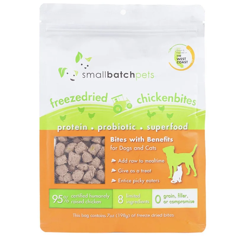 SmallBatch Freeze-Dried Chicken Bites Dog & Cat Treats - 7oz