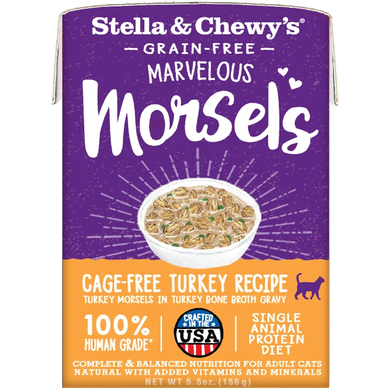 Stella & Chewy's Marvelous Morsels Cage-Free Turkey Recipe Cat Food - 5.5oz