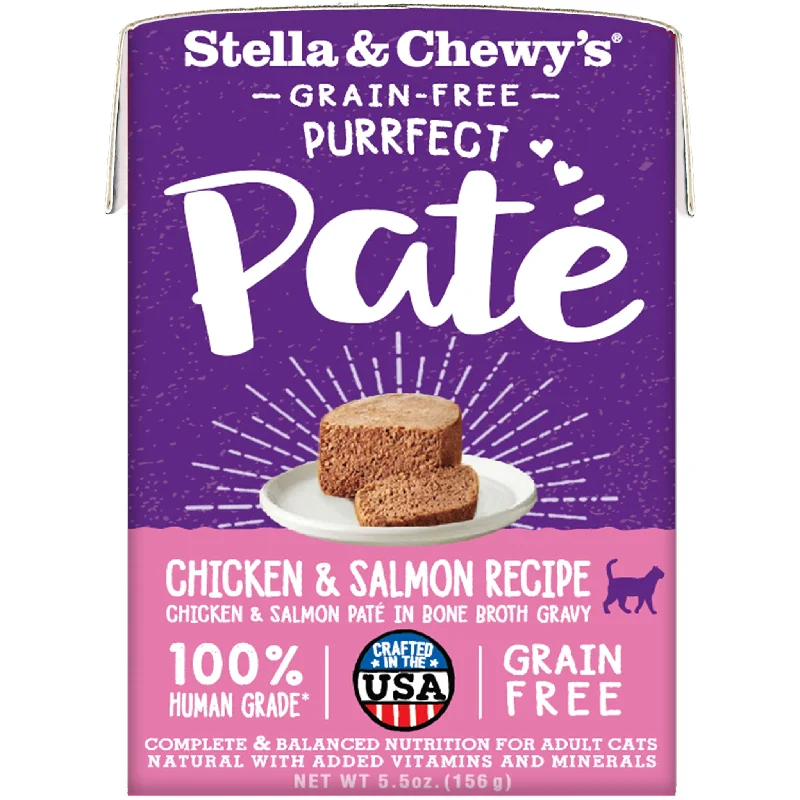 Stella & Chewy's Purrfect Pate Chicken & Salmon Recipe Wet Cat Food - 5.5oz