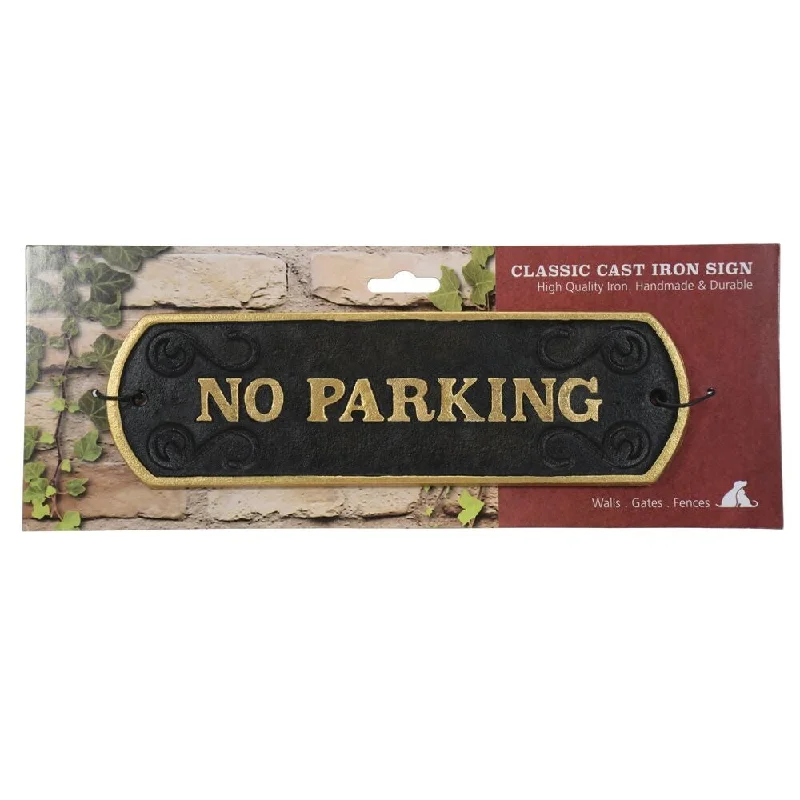 Classic Cast Iron Sign No Parking