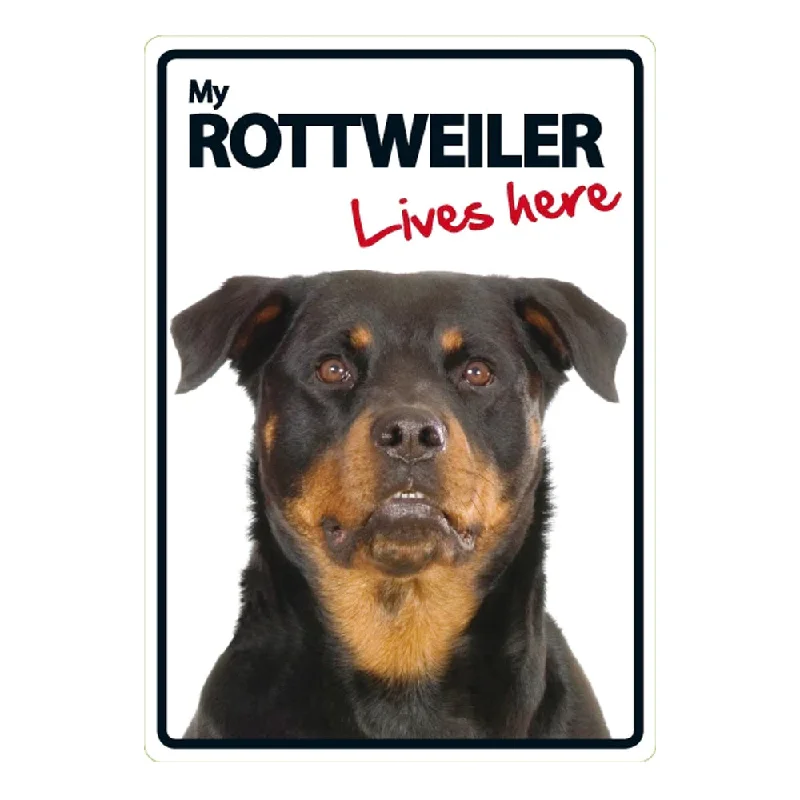 Dog Sign Rottweiler Lives Here