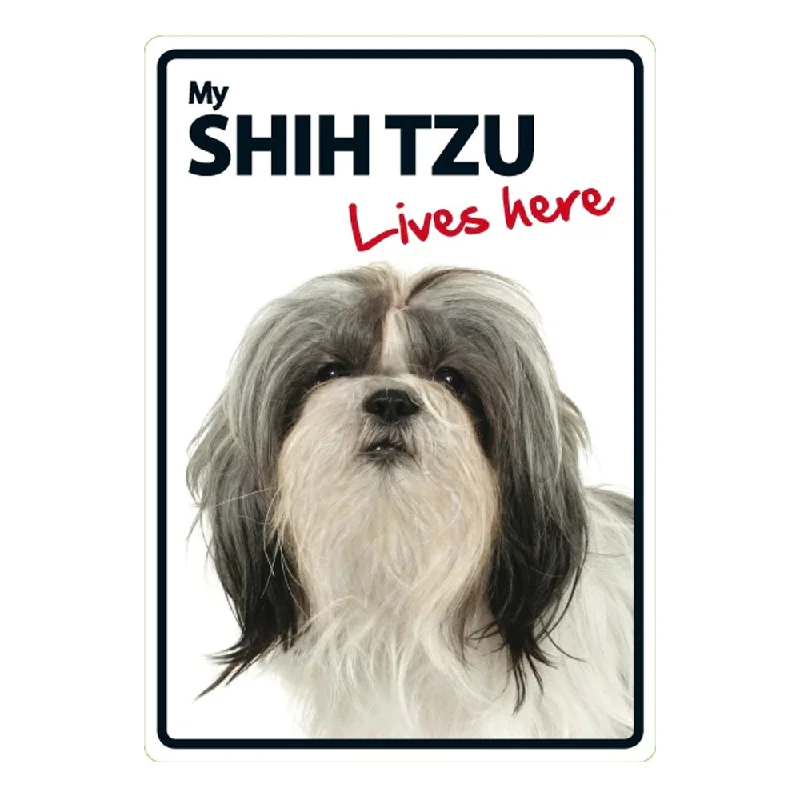 Dog Sign Shih Tzu Lives Here