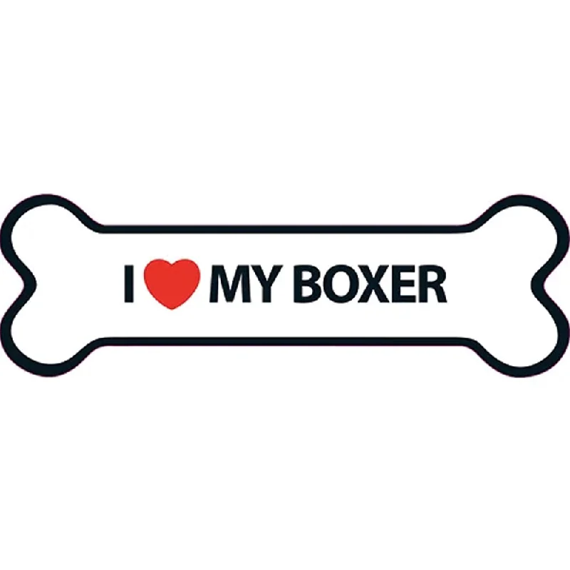 I Love My Boxer Magnet